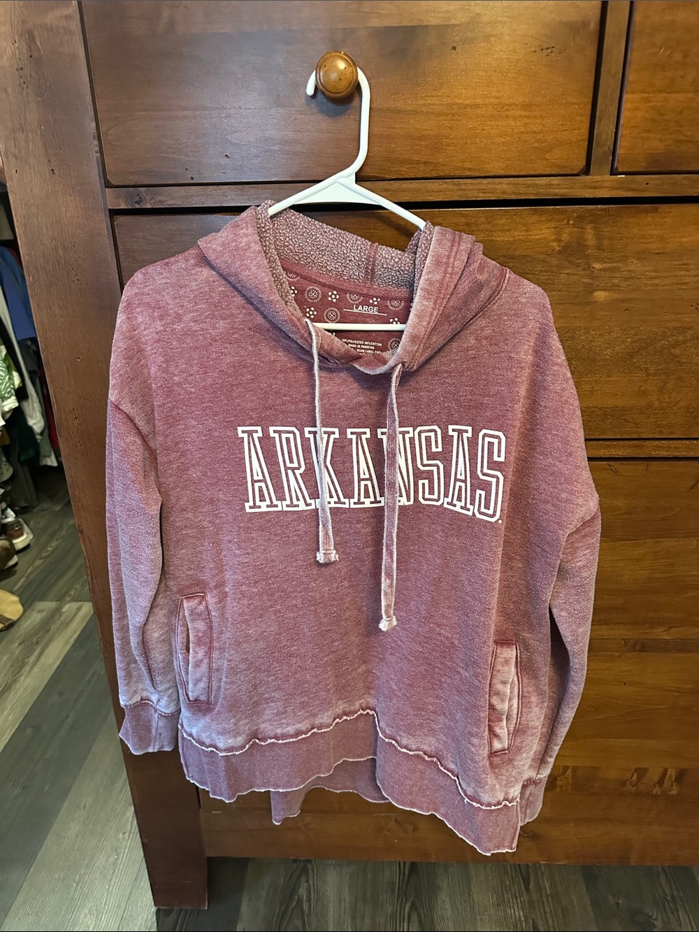 Arkansas Vintage-Style Maroon Hoodie Sweatshirt